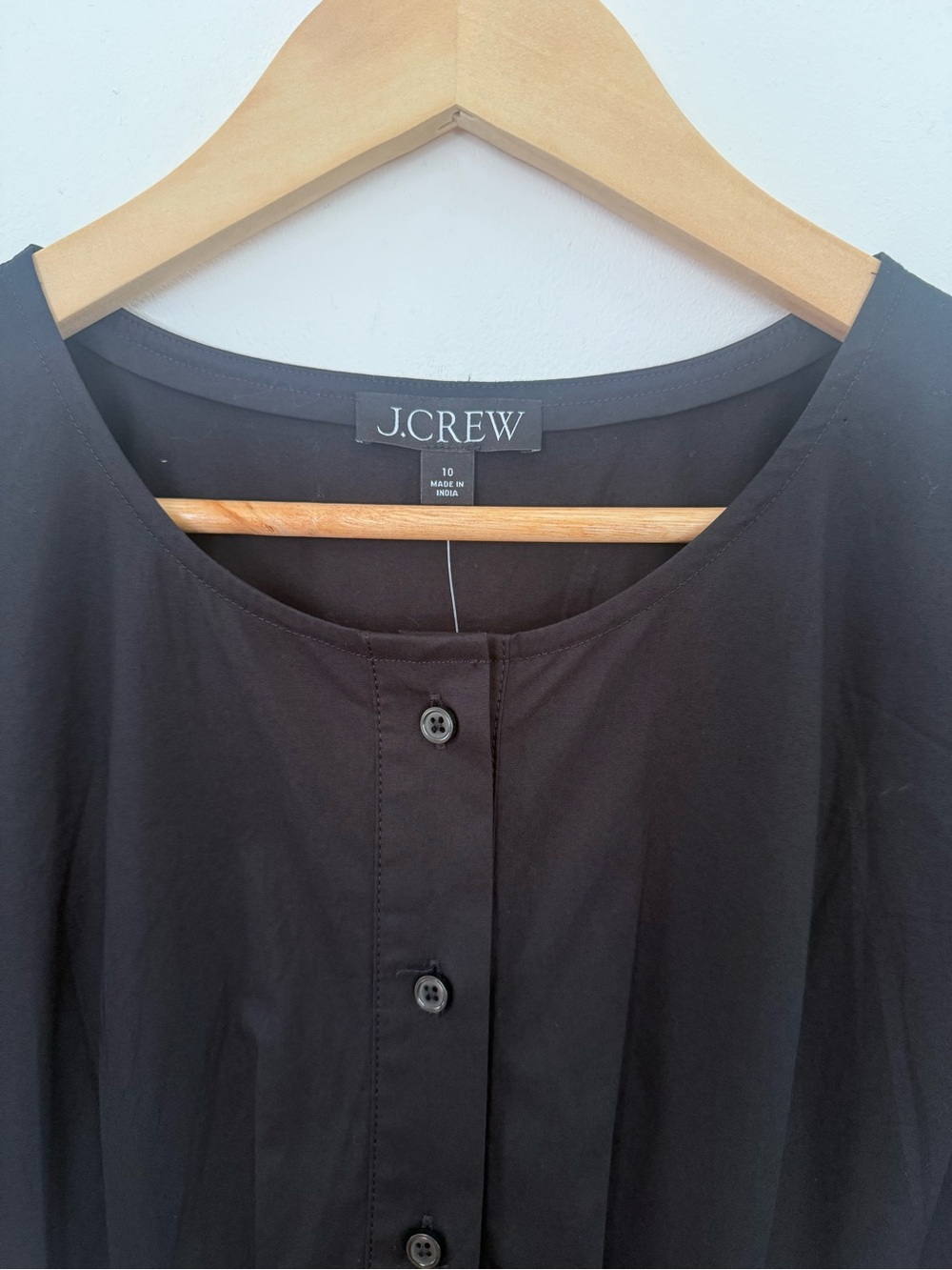 NWT J. Crew Wren Mini Shirt-Dress Cotton-Blend Poplin LBD Office Career Size 10 - Picture 7 of 15